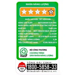 Điều hòa Mitsubishi MSY/MUY-JW60VF - hình số 5