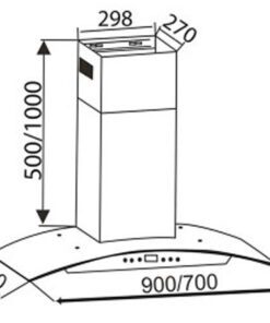 Máy hút mùi Canzy CZ-0470 - hình số 2