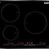 Bếp điện từ Kaff KF-SQ5463I Fabio | 3 vùng nấu âm