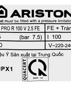 Bình nóng lạnh Ariston PRO R 100 V - hình số 7