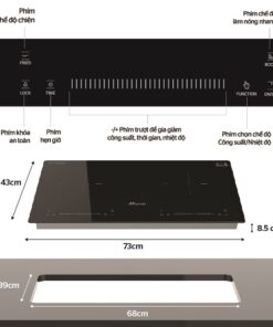 Bếp từ đôi Sunhouse MMB9301 - hình số 2