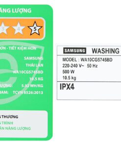 Máy giặt Samsung WA10CG5745BDSV - hình số 5