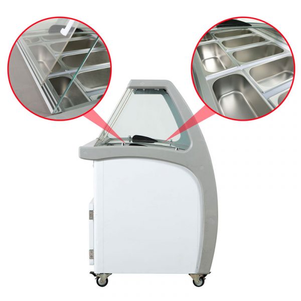 tủ trưng bày kem và cách dùng