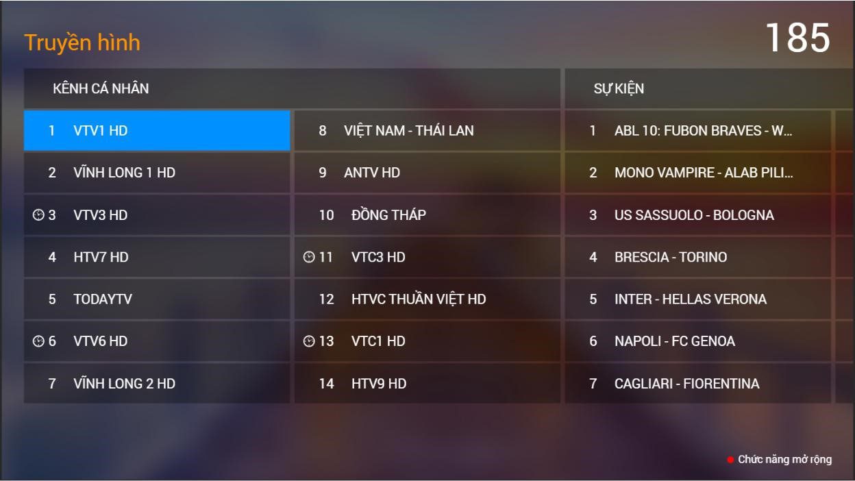 Cách xem truyền hình ở FPT Play trên tivi Sony