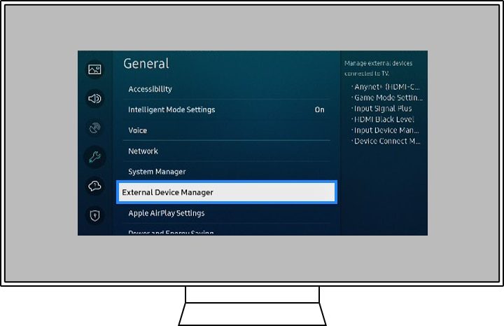 6_external_device_manager-jpg Cách cài đặt chế độ game trên tivi Samsung