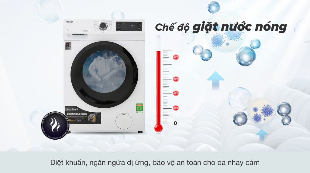Giặt đồ bằng nước nóng Giặt đồ bằng nước nóng