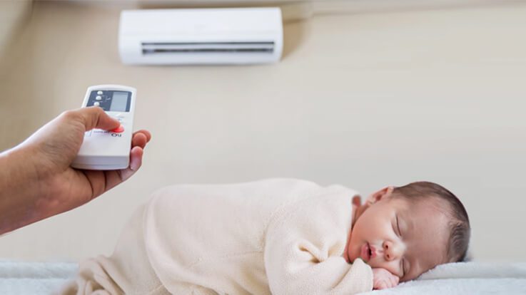 có nên dùng điều hoà với trẻ nhỏ?