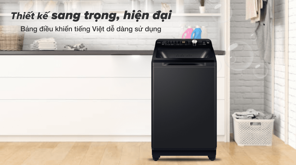 5. Máy giặt Aqua 10 Kg AQW-FR101GT BK