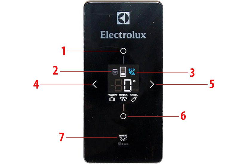 Bảng điều khiển tủ lạnh Electrolux