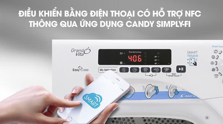 Điều khiển máy sấy candy bằng điện thoại có hỗ trợ NFC