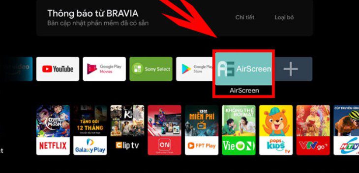 Truy cập và tải ứng dụng AirScreen