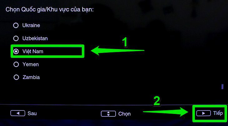 Các bước cài đặt ban đầu tivi TCL chạy hệ điều hành TV OS