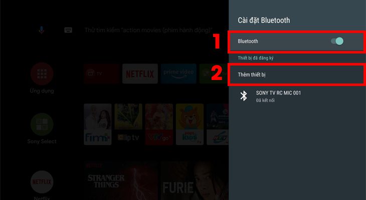 Thêm thiết bị kết nối Bluetooth