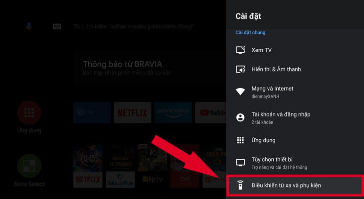 Cách kết nối loa Bluetooth với tivi Sony