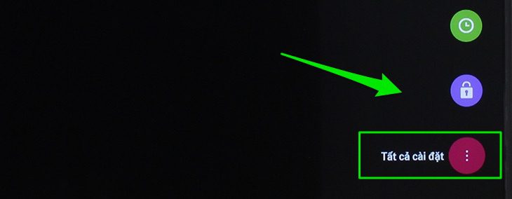 Bước 2: Chọn vào nút lệnh Tất cả cài đặt