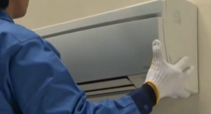 Treo cục lạnh lên giá đỡ trên tường