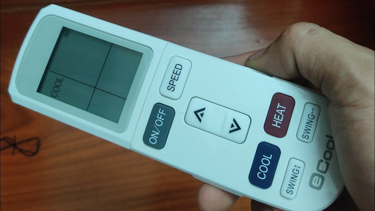 Ý nghĩa các nút trên remote điều hoà Ecool phần phím bên ngoài