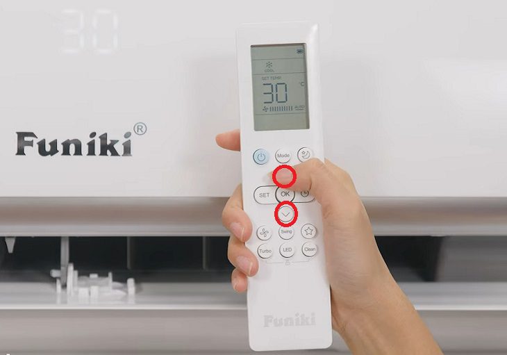 Cách điều chỉnh nhiệt độ điều hòa Funiki