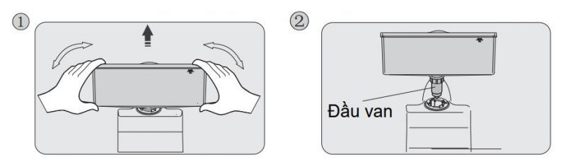 3. Hướng dẫn sử dụng lấy nước ngoài tủ lạnh Casper