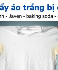 Cách tẩy áo trắng bị ố vàng