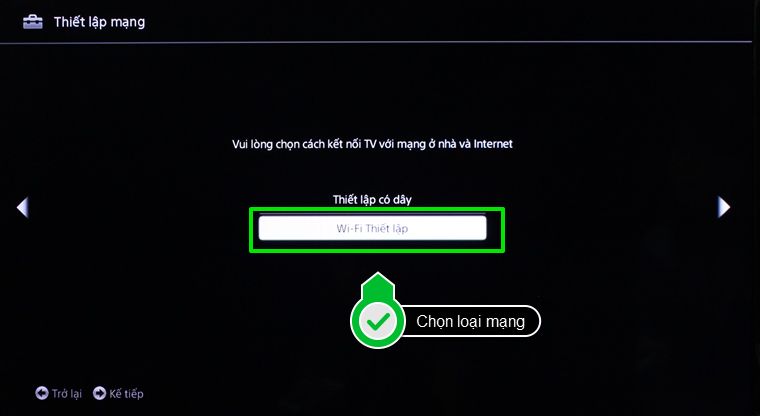 Các bước để có thể cài đặt IP và DNS mạng cho Internet tivi Sony