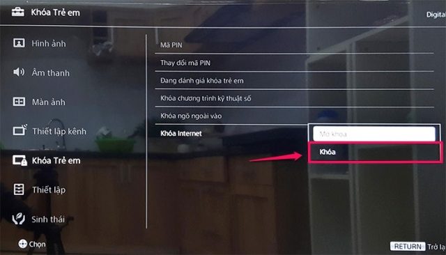 Cách khóa trẻ em vào mạng ngay trên Smart tivi