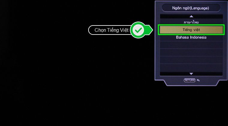 Các bước để có thể khôi phục cài đặt gốc và thực hiện thiết lập lại từ đầu trên tivi Sharp