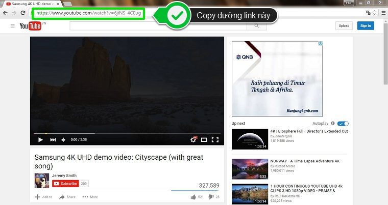 tải video 4K từ YouTube
