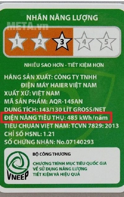 Công thức tính lượng điện tiêu thụ: