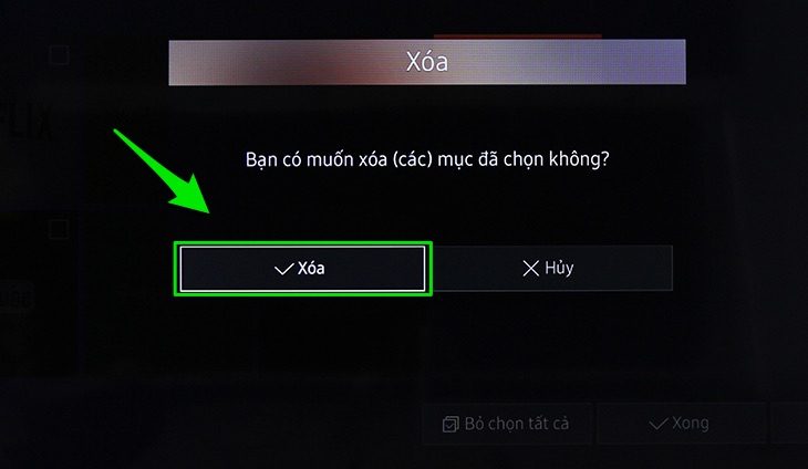 Cách xoá ứng dụng trên Smart tivi Samsung 2016
