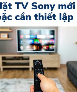 Cài đặt TV Sony mới mua hoặc cần thiết lập lại