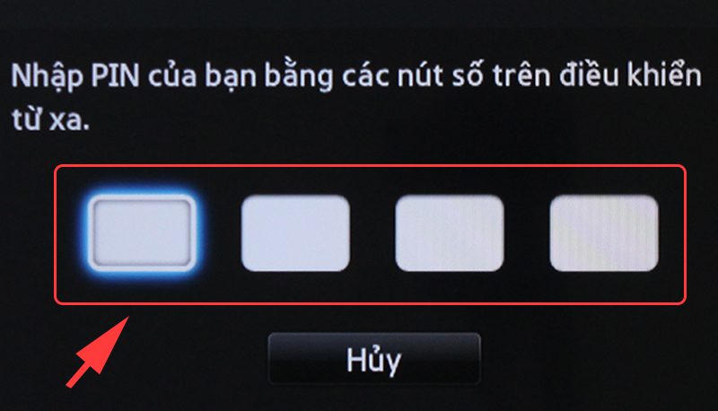 nhập mã PIN cũ