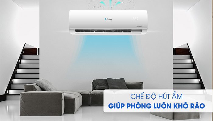 Chế độ DRY của điều hòa Casper là gì? Chế độ hút ẩm DRY của điều hoà Casper là chế độ có khả năng giảm ẩm giúp phòng luôn khô ráo