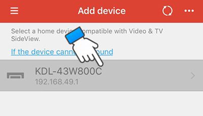 Chọn thiết bị kết nối