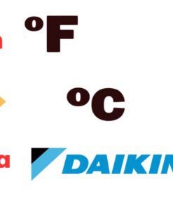 Chuyển độ F Sang độ C điều Hòa Daikin