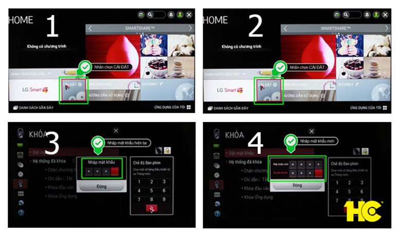 hướng dẫn sử dụng điều khiến tivi LG chế độ khóa
