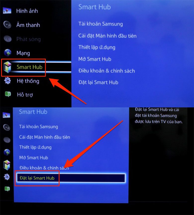 các khắc phục Youtube trên tivi Samsung không xem được