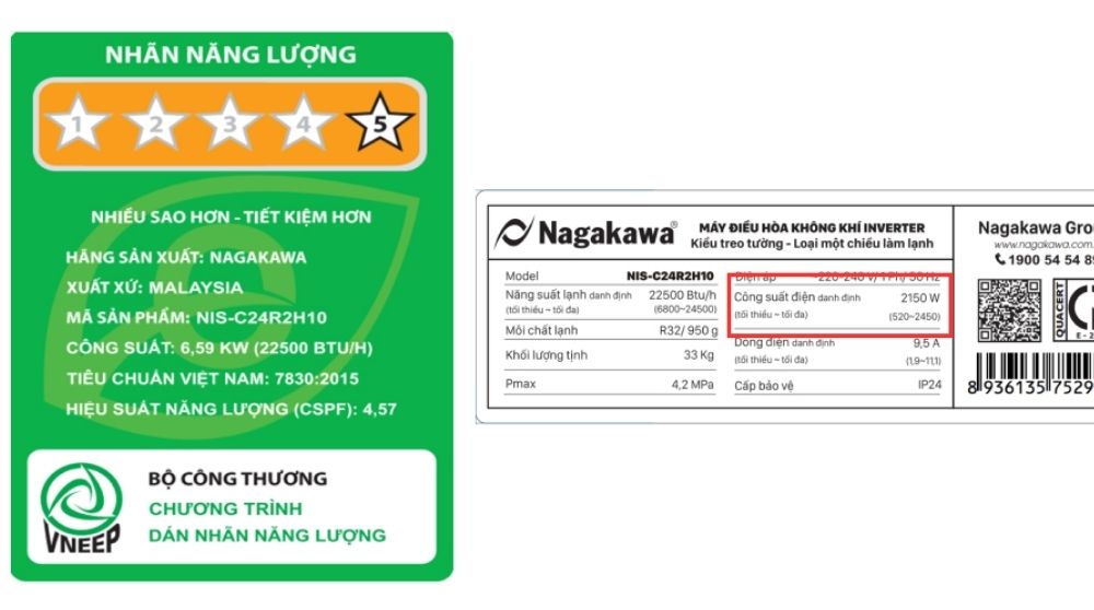 cong-suat-tieu-thu-dien-cua-dieu-hoa-nagakawa-24000btu-jpg Công suất tiêu thụ điện của điều hòa Nagakawa 24000BTU