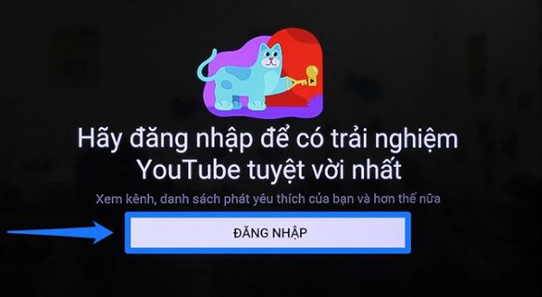 Cách đăng nhập Youtube trên Tivi Sony