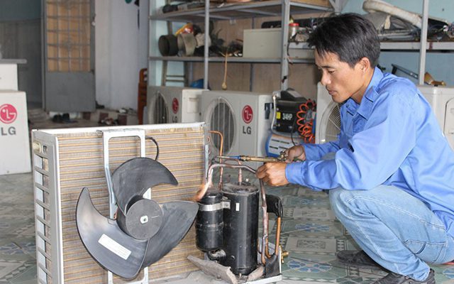 Máy lạnh LG chạy một lúc rồi ngắt: Do block bị hỏng