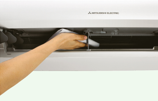 Hướng dẫn vệ sinh bên trong lồng quạt điều hòa Mitsubishi