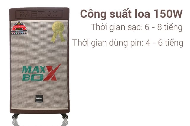 Thời gian sử dụng của ắc quy lên đến 6 tiếng