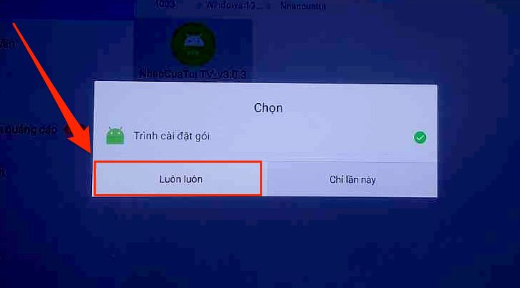 Cài đặt file apk trên Android tivi Sony