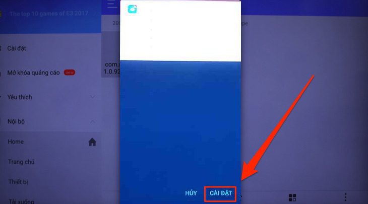 Cài đặt file apk trên Android tivi Sony