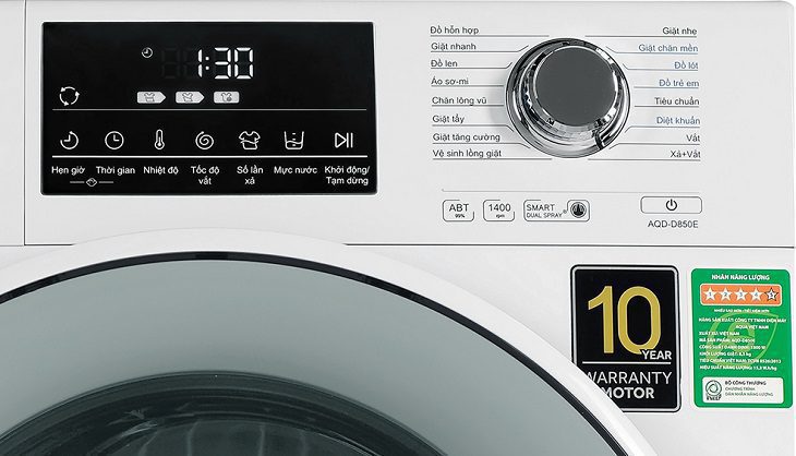 Cách vắt khô quần áo với máy giặt Aqua