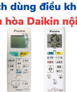 Hướng dẫn điều khiển điều hòa Đaikin nội địa tiếng Nhật