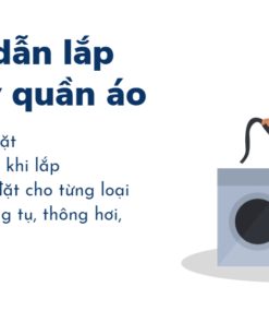 Hướng dẫn lắp máy sấy quần áo