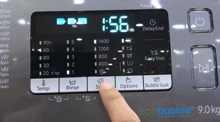 sử dụng máy giặt Samsung lồng ngang