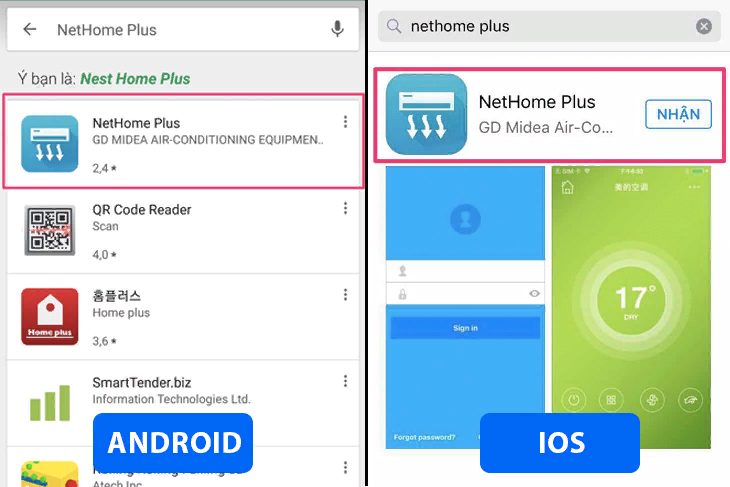 dùng điện thoại để bật máy lạnh midea mà không cần remote