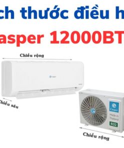 Kích thước điều hòa Casper 12000 BTU